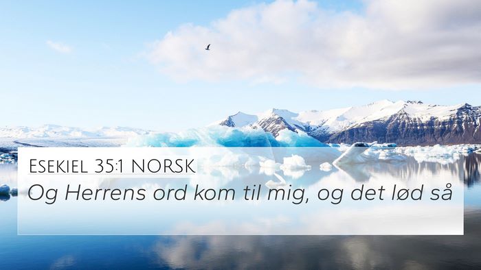 Esekiel 35:1 NORSK Bible Verse Image