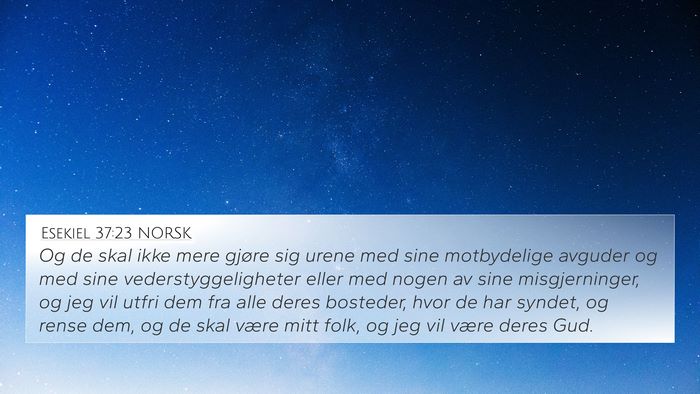 Esekiel 37:23 NORSK Bible Verse Image