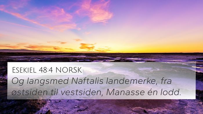 Esekiel 48:4 NORSK Bible Verse Image