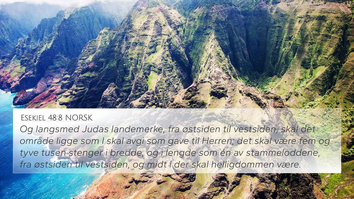 Esekiel 48:8 NORSK Bible Verse Image