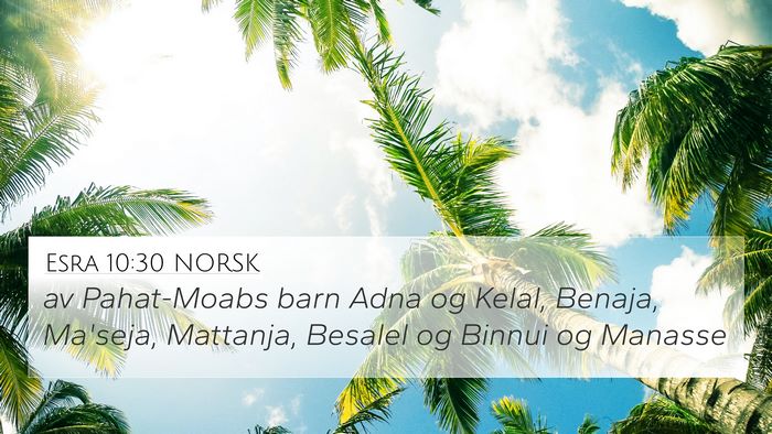 Esra 10:30 NORSK Bible Verse Image