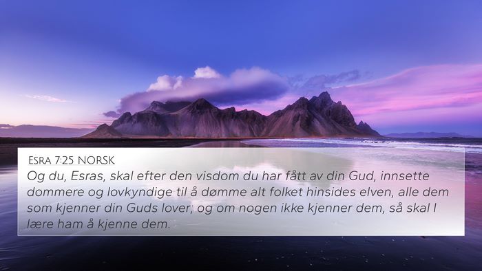 Esra 7:25 NORSK Bible Verse Image