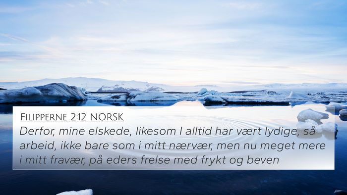 Filipperne 2:12 NORSK Bible Verse Image