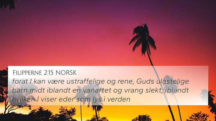 Filipperne 2:15 NORSK Bible Verse Image