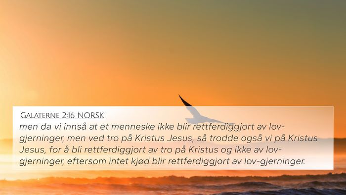 Galaterne 2:16 NORSK Bible Verse Image