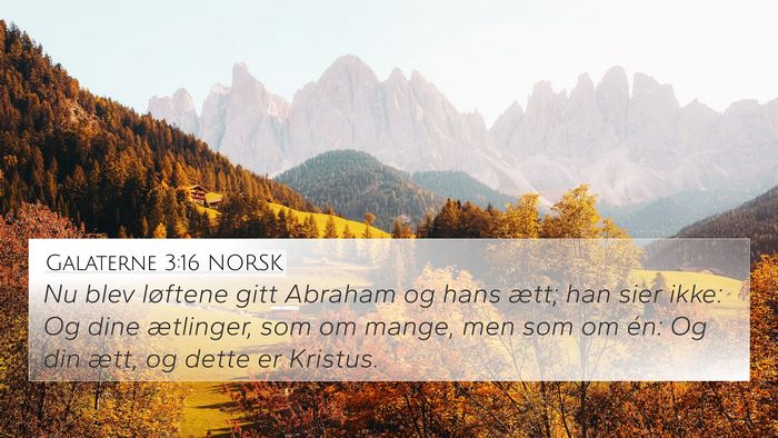 Galaterne 3:16 NORSK Bible Verse Image