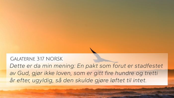 Galaterne 3:17 NORSK Bible Verse Image