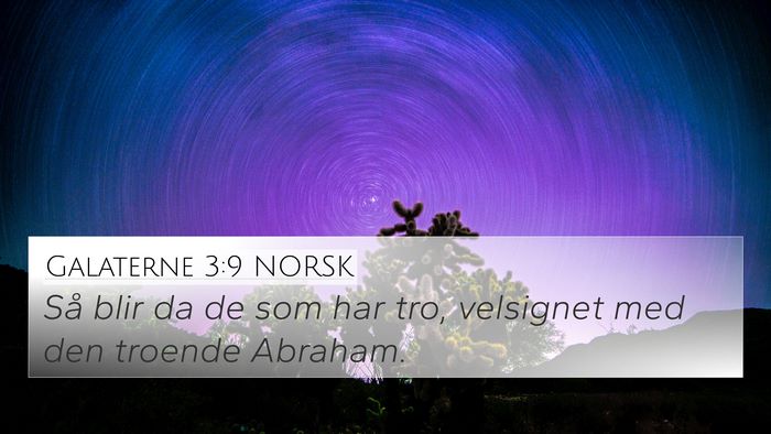 Galaterne 3:9 NORSK Bible Verse Image
