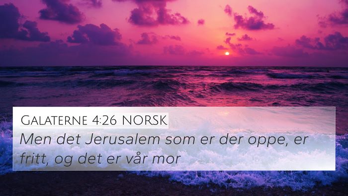 Galaterne 4:26 NORSK Bible Verse Image