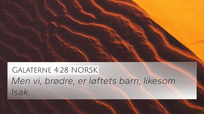 Galaterne 4:28 NORSK Bible Verse Image