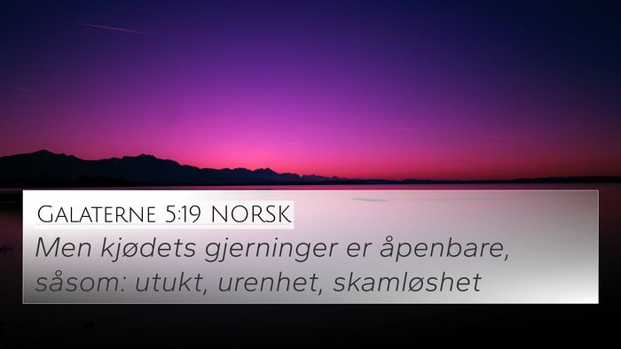 Galaterne 5:19 NORSK Bible Verse Image