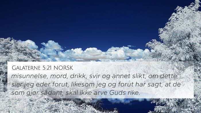 Galaterne 5:21 NORSK Bible Verse Image