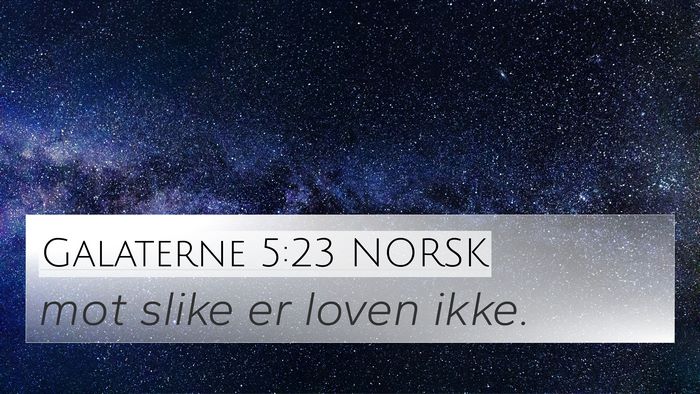 Galaterne 5:23 NORSK Bible Verse Image