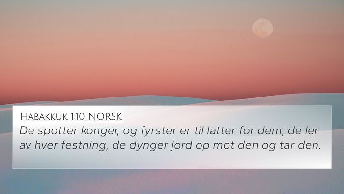 Habakkuk 1:10 NORSK Bible Verse Image