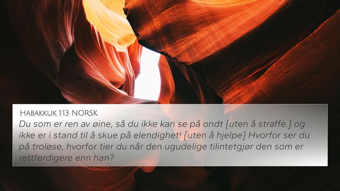 Habakkuk 1:13 NORSK Bible Verse Image