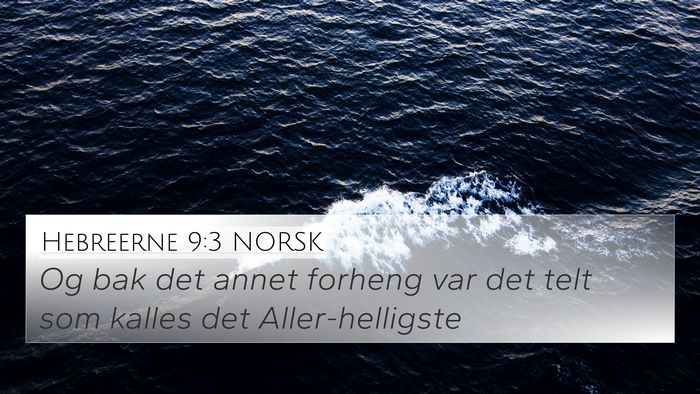 Hebreerne 9:3 NORSK Bible Verse Image