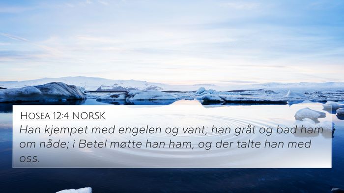 Hosea 12:4 NORSK Bible Verse Image