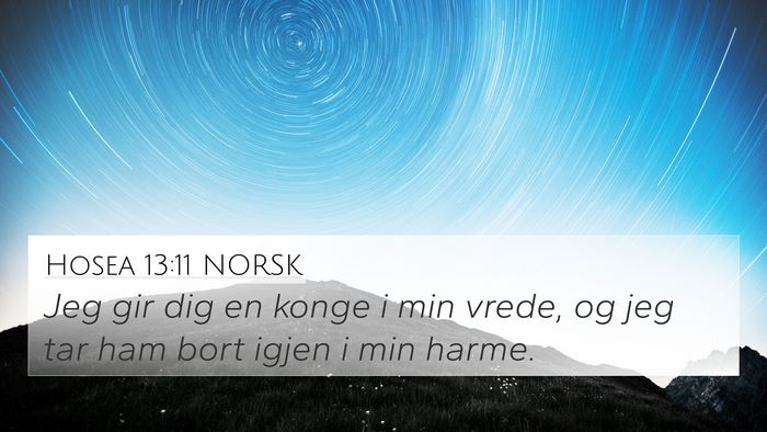 Hosea 13:11 NORSK Bible Verse Image