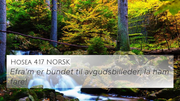Hosea 4:17 NORSK Bible Verse Image