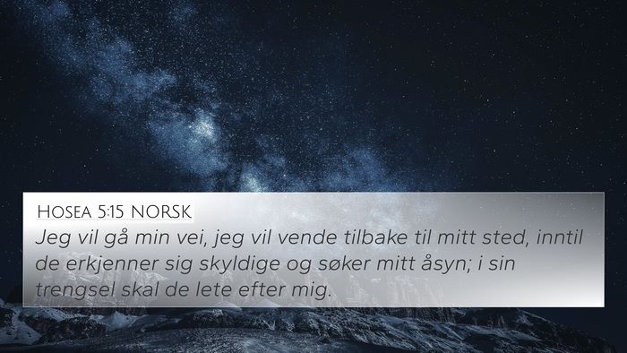 Hosea 5:15 NORSK Bible Verse Image