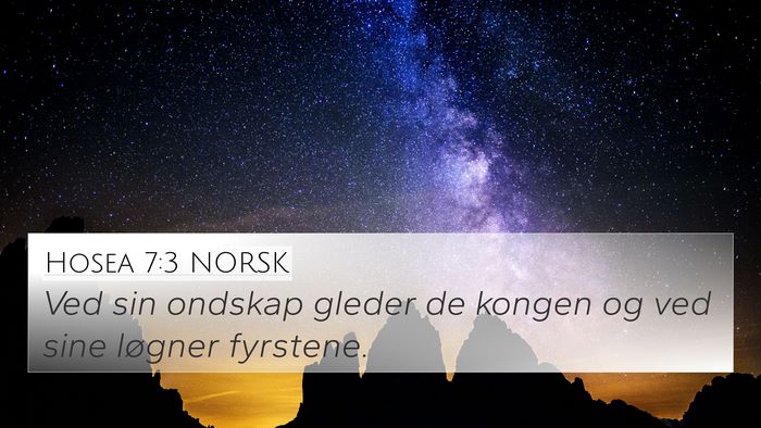 Hosea 7:3 NORSK Bible Verse Image