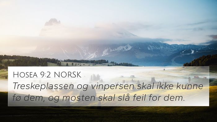 Hosea 9:2 NORSK Bible Verse Image