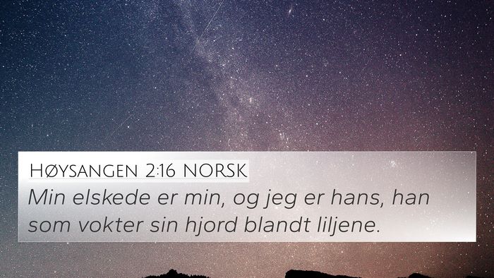 Høysangen 2:16 NORSK Bible Verse Image
