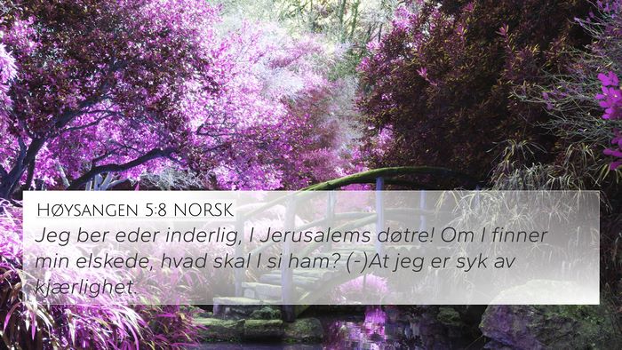 Høysangen 5:8 NORSK Bible Verse Image
