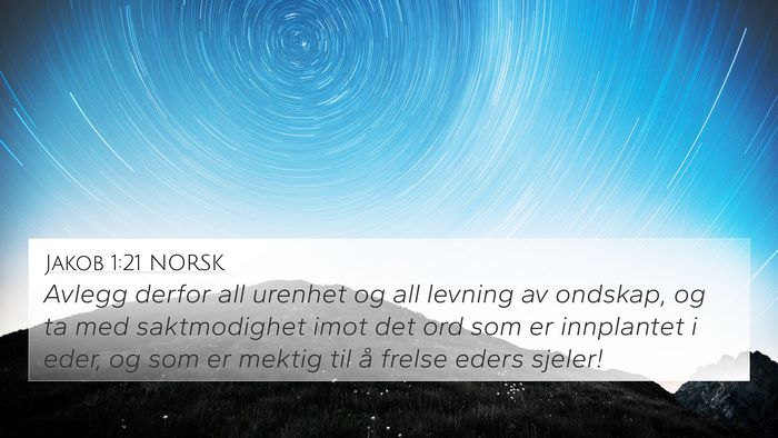 Jakob 1:21 NORSK Bible Verse Image