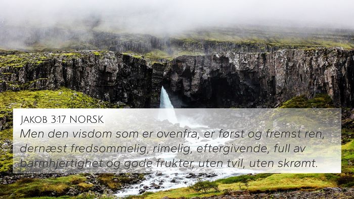 Jakob 3:17 NORSK Bible Verse Image