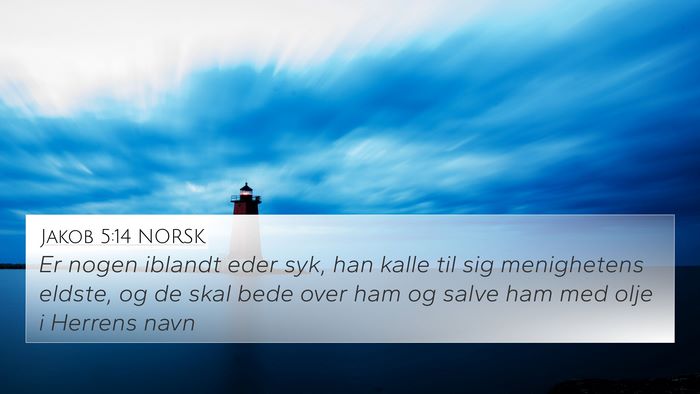 Jakob 5:14 NORSK Bible Verse Image