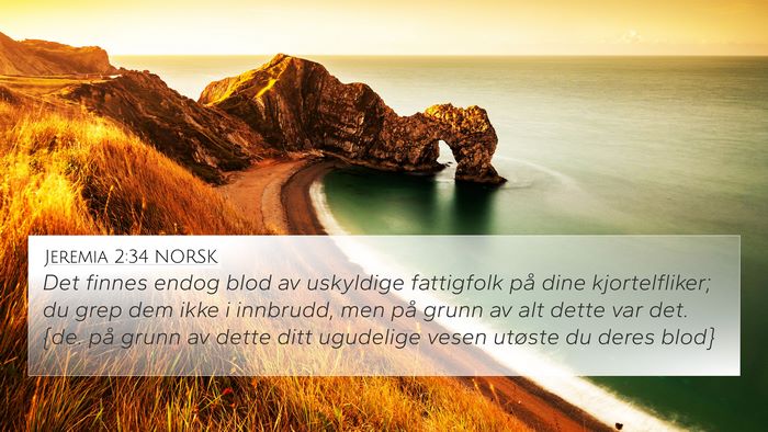Jeremia 2:34 NORSK Bible Verse Image