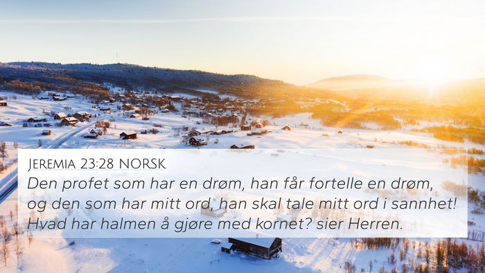 Jeremia 23:28 NORSK Bible Verse Image