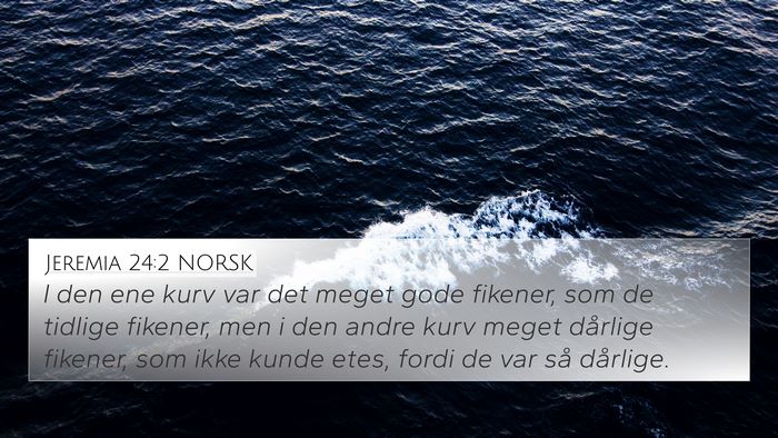 Jeremia 24:2 NORSK Bible Verse Image