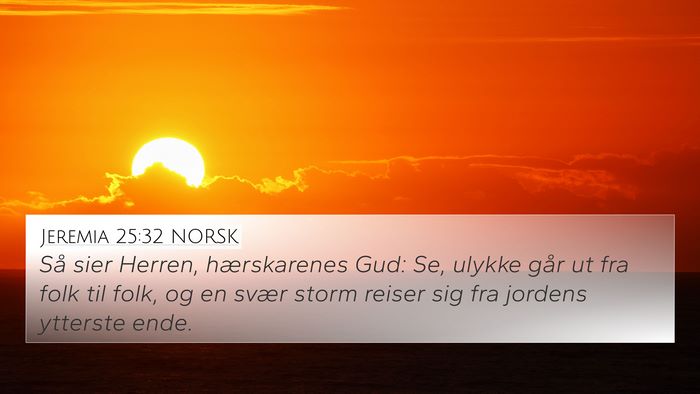 Jeremia 25:32 NORSK Bible Verse Image