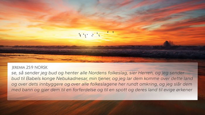 Jeremia 25:9 NORSK Bible Verse Image