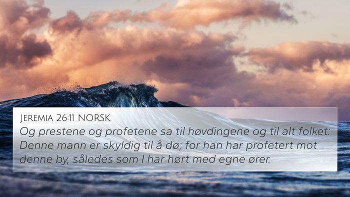 Jeremia 26:11 NORSK Bible Verse Image