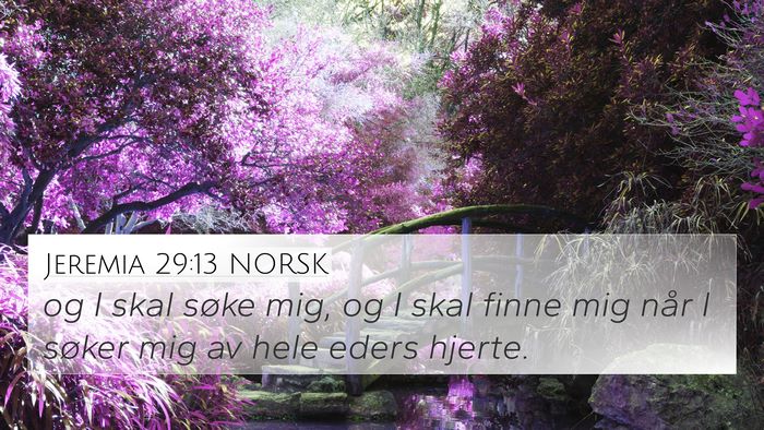 Jeremia 29:13 NORSK Bible Verse Image