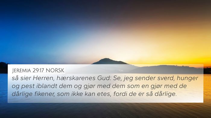 Jeremia 29:17 NORSK Bible Verse Image