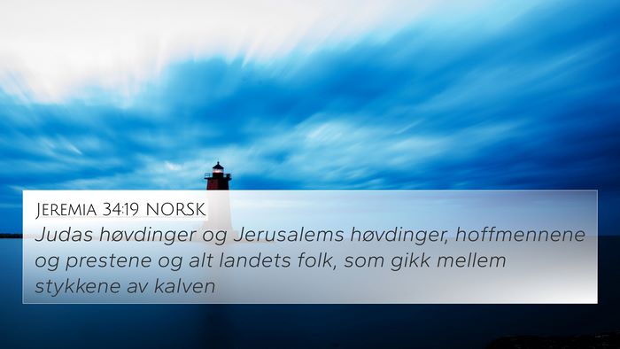 Jeremia 34:19 NORSK Bible Verse Image