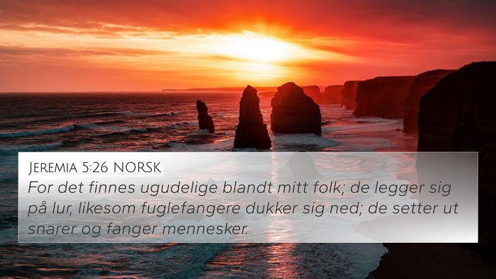 Jeremia 5:26 NORSK Bible Verse Image