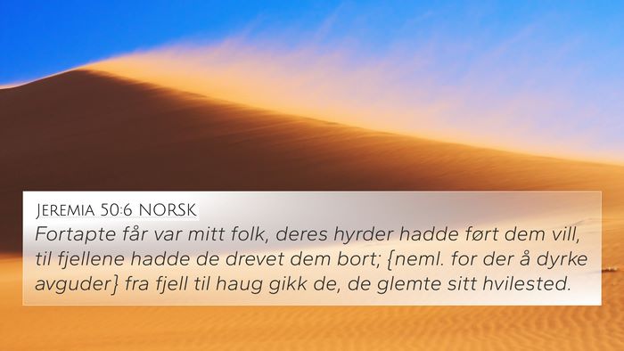 Jeremia 50:6 NORSK Bible Verse Image