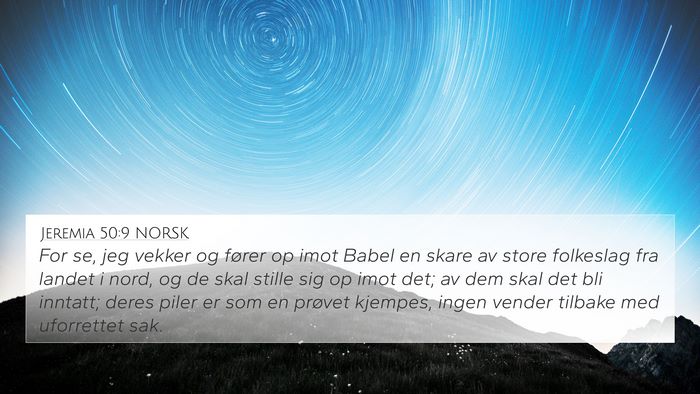 Jeremia 50:9 NORSK Bible Verse Image