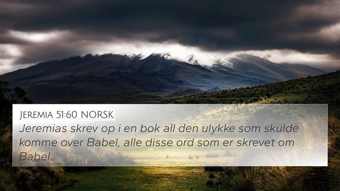 Jeremia 51:60 NORSK Bible Verse Image