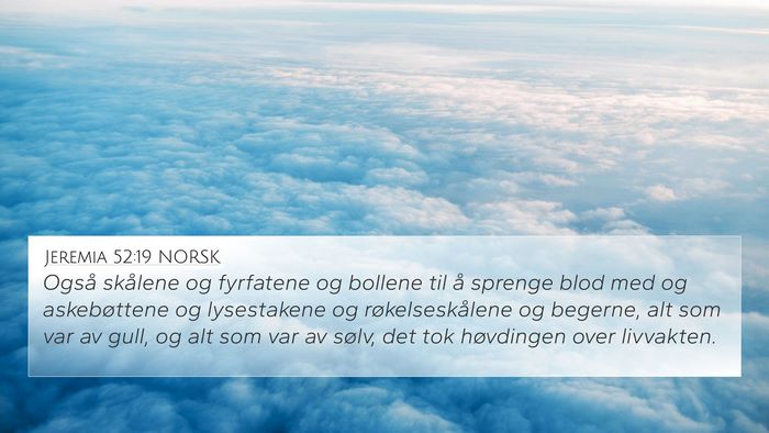 Jeremia 52:19 NORSK Bible Verse Image