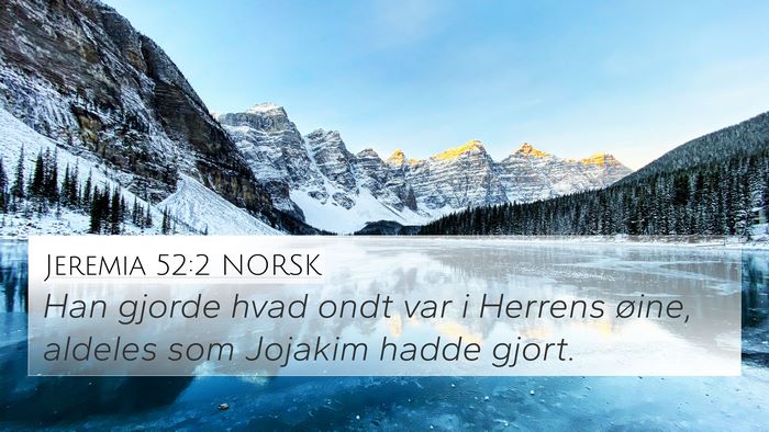 Jeremia 52:2 NORSK Bible Verse Image