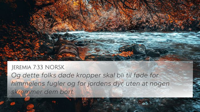 Jeremia 7:33 NORSK Bible Verse Image
