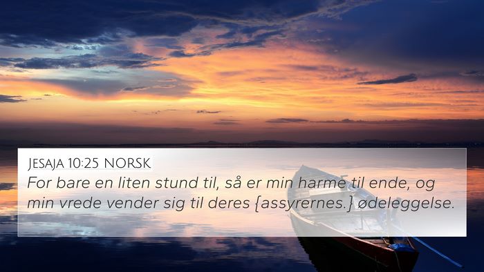 Jesaja 10:25 NORSK Bible Verse Image