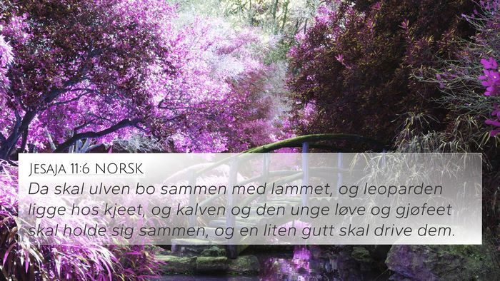Jesaja 11:6 NORSK Bible Verse Image