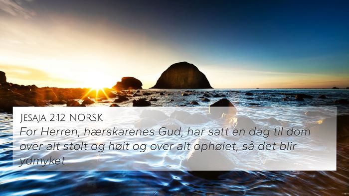 Jesaja 2:12 NORSK Bible Verse Image